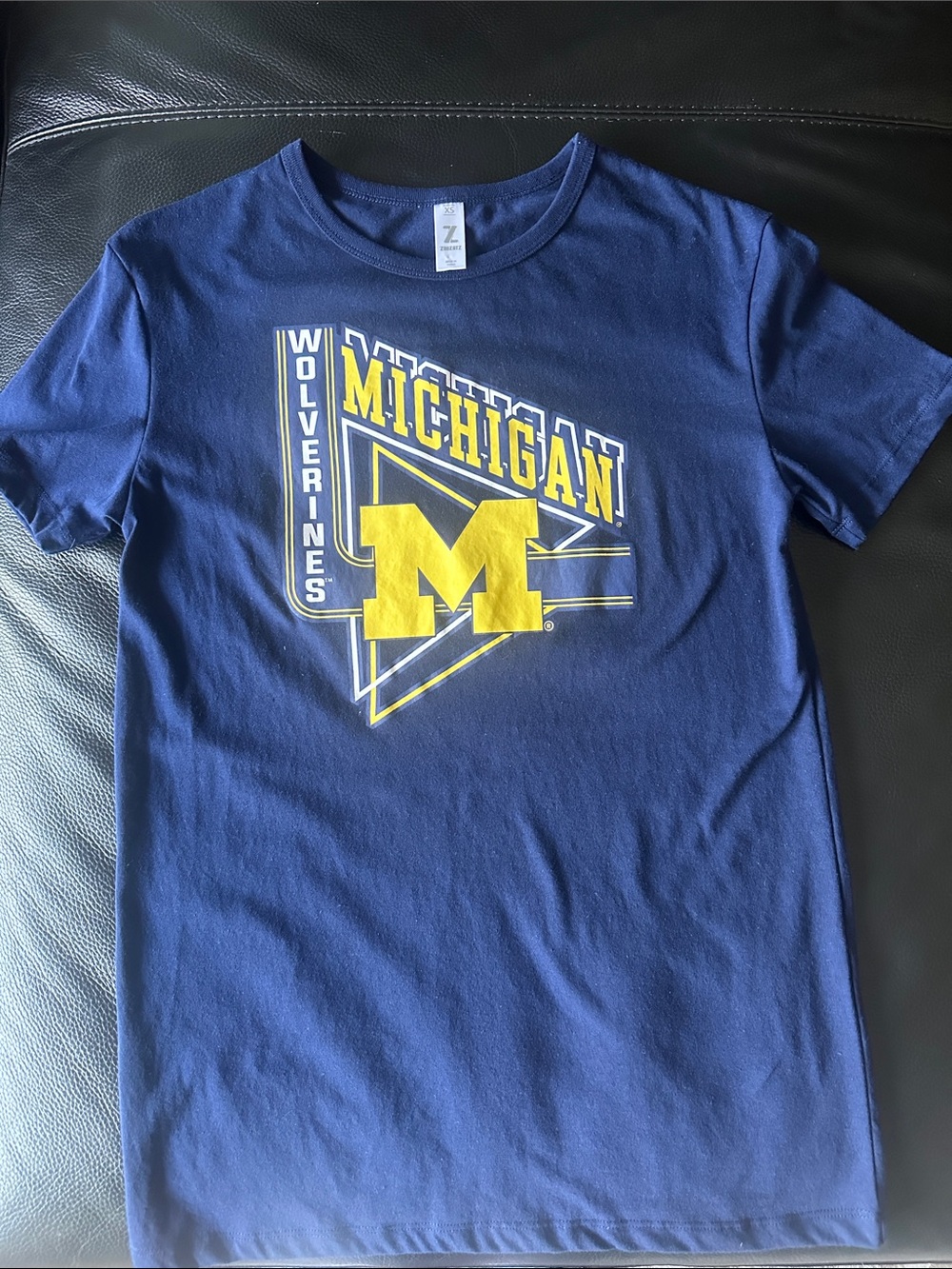 NWOT Michigan Wolverines Navy Short-Sleeve Logo T-Shirt